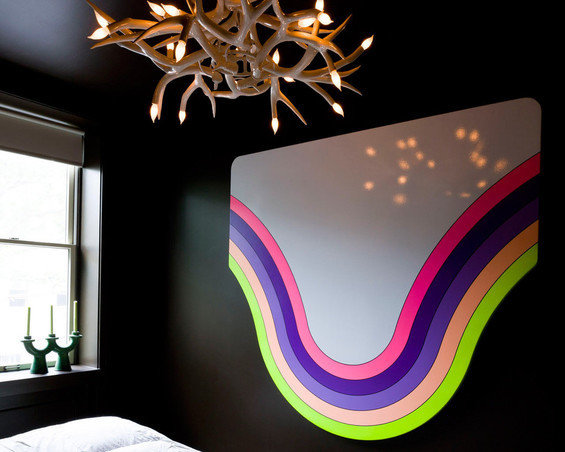 Фотография: Декор в стиле Современный, Малогабаритная квартира, Дизайн интерьера, Нью-Йорк, Диван, Декоративные панели – фото на INMYROOM