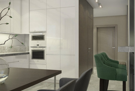 Дизайн интерьера Кухня в ЖК "флотилия" г.Москва