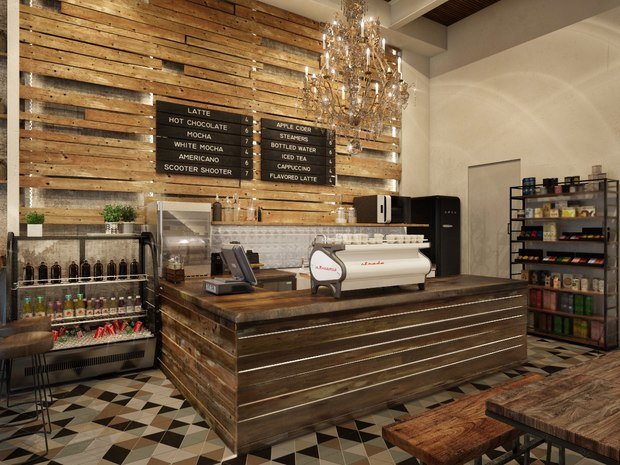 Фото из портфолио Leto brew bar – фотографии дизайна интерьеров на INMYROOM