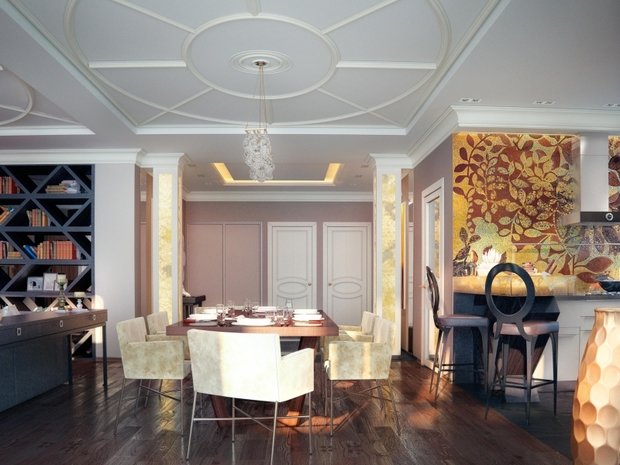 Фото из портфолио Дизайн интерьера объединенной гостиной и кухни – фотографии дизайна интерьеров на INMYROOM