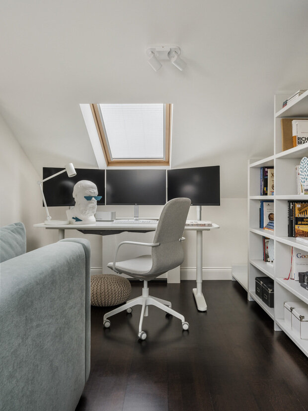 Фотография: Кабинет в стиле Скандинавский, Современный, Эклектика, Эко, Проект недели, Дом и дача, Одинцово, Таунхаус, 4 и больше, Более 90 метров, Анастасия Панова – фото на INMYROOM