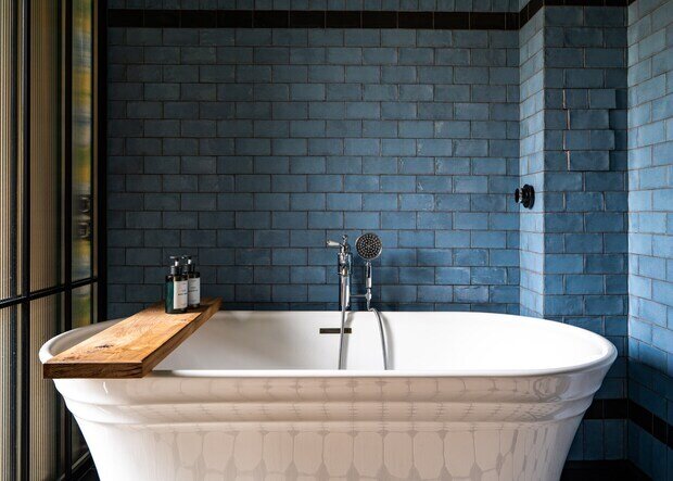 Фотография: Ванная в стиле Восточный, Эклектика, Винтажный, Квартира, Проект дня, Ростов-на-Дону, Кирпичный дом, 3 комнаты, 60-90 метров, Светлана Андреева-Щепетева – фото на INMYROOM