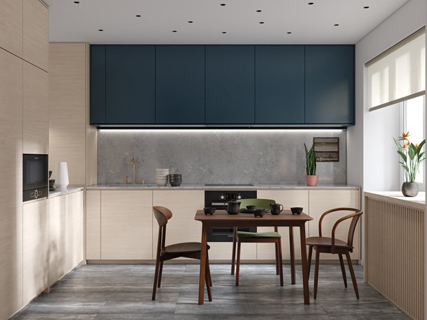 Фотография: Кухня и столовая в стиле Минимализм, Современный, Эклектика, Квартира, Ariston, Проект недели, 3 комнаты, Более 90 метров, Юлия Атаманенко, водонагреватель, накопительный водонагреватель, Спецпроект, Ульяновск, Вадим Атаманенко, компактный водонагреватель – фото на INMYROOM