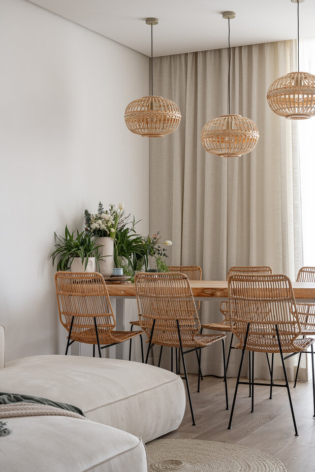 Фотография: Кухня и столовая в стиле Скандинавский, Современный, Эко, Квартира, Проект недели, Москва, Монолитный дом, 4 и больше, Более 90 метров, бюро «Образ жизни», Анастасия Кутовая – фото на INMYROOM