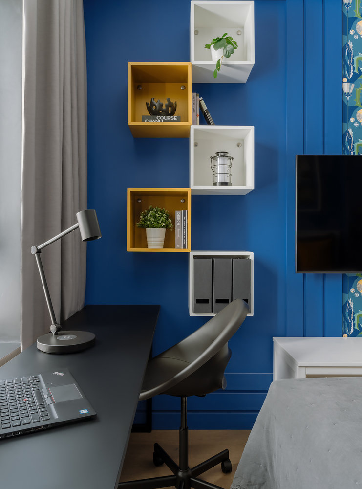 Фотография: Кабинет в стиле Современный, Квартира, Проект недели, Москва, 3 комнаты, 60-90 метров, Наталья Балашова – фото на INMYROOM Фотография: Кабинет в стиле Современный, Квартира, Проект недели, Москва, 3 комнаты, 60-90 метров, Наталья Балашова – фото на INMYROOM