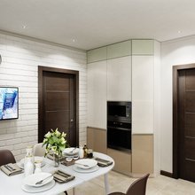 Визуализация интерьера кухни и столовой в современном стиле