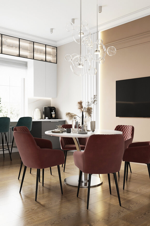 Фотография: Кухня и столовая в стиле Современный, Классический, Дом, Проект недели, Дом и дача, 4 и больше, Более 90 метров, Нижегородская область, Ольга Матренина – фото на INMYROOM