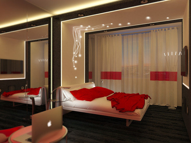 Фото из портфолио Яркий модерн в интерьере квартиры – фотографии дизайна интерьеров на INMYROOM