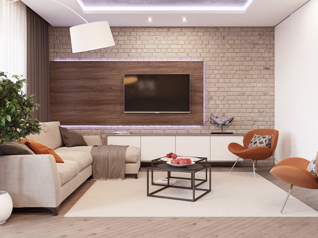 Фото из портфолио Мягкий лофт на двух уровнях  – фотографии дизайна интерьеров на INMYROOM