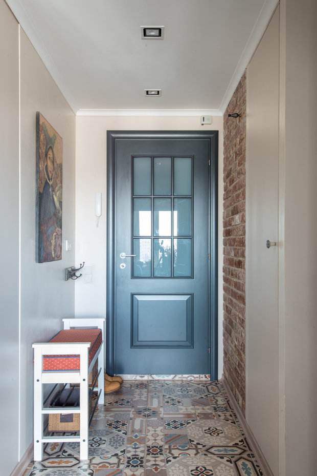 Фотография: Прихожая в стиле Скандинавский, Лофт, Эклектика, Квартира, Проект недели, Москва, Блочный дом, 3 комнаты, 60-90 метров, И-209, Людмила Данилевич – фото на INMYROOM