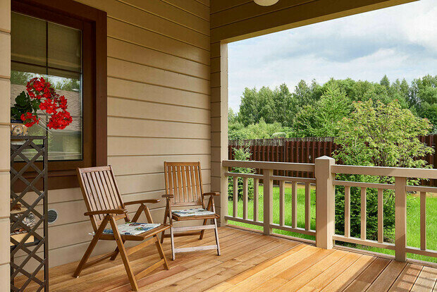 Фотография: Терраса в стиле Прованс и Кантри, Скандинавский, Дом, Проект недели, Дом и дача, Московская область, 4 и больше, Более 90 метров, Палекс – фото на INMYROOM