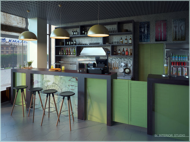Фото из портфолио Дизайн пиццерии Cafe Da Vinci – фотографии дизайна интерьеров на INMYROOM