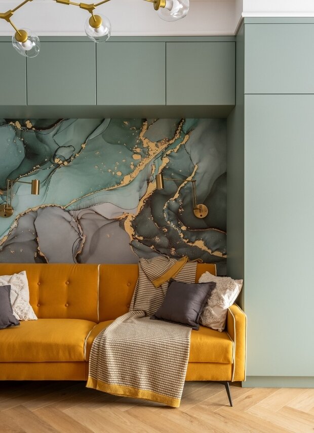 Фотография: Гостиная в стиле Современный, Малогабаритная квартира, Квартира, Студия, Проект недели, Москва, до 40 метров, Галина Овчинникова – фото на INMYROOM