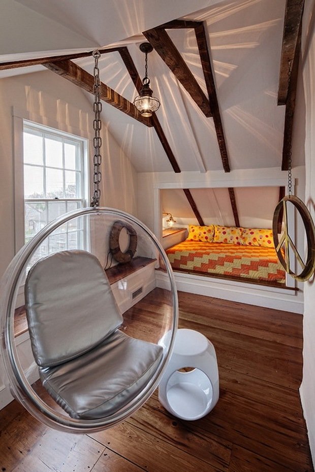 Фотография: Спальня в стиле Эклектика, Детская, Интерьер комнат, Декор – фото на INMYROOM