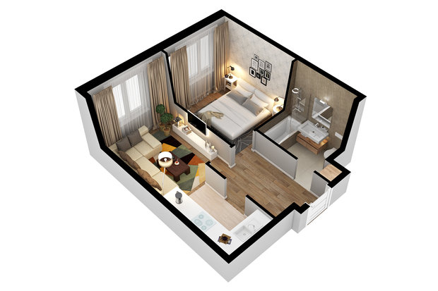 Фото из портфолио 3D-планировки – фотографии дизайна интерьеров на INMYROOM