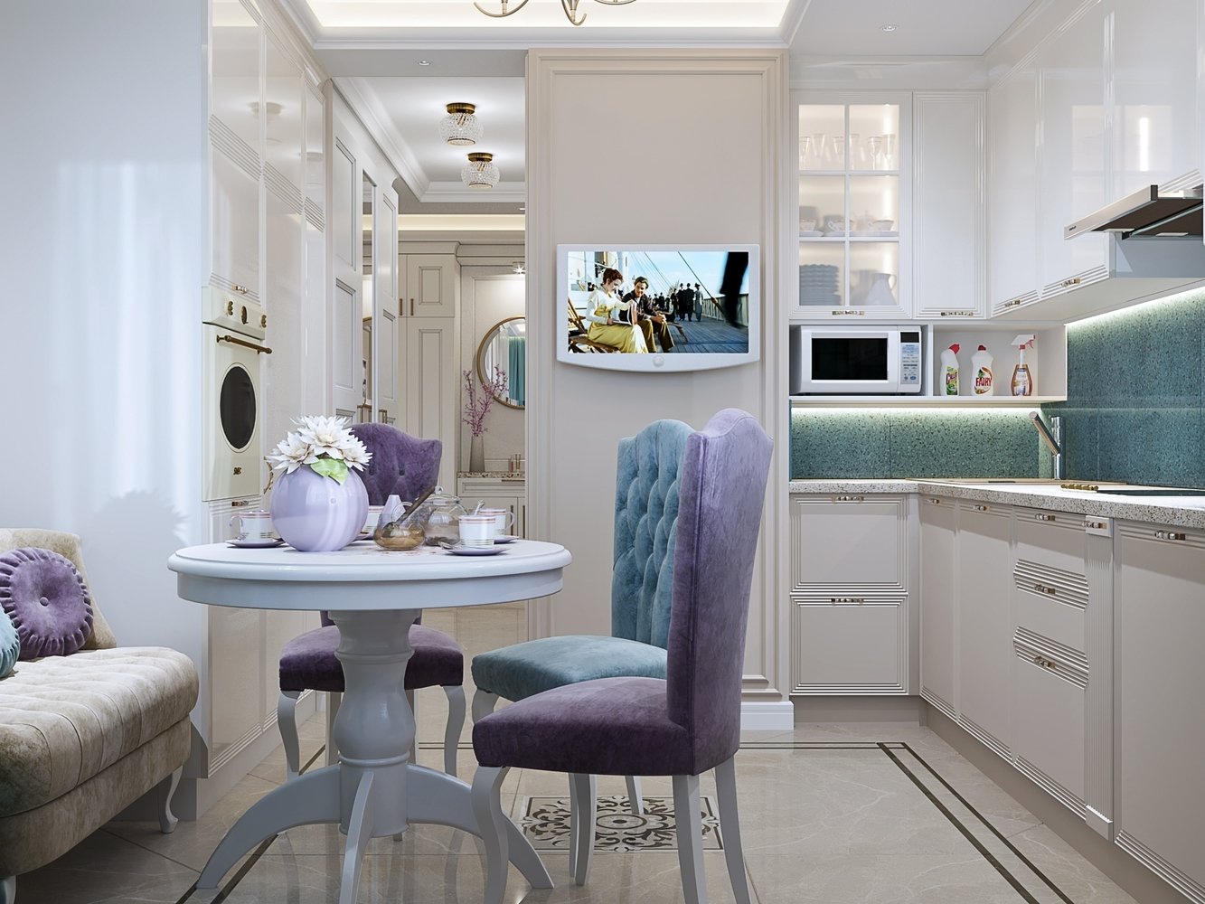 Фото из портфолио Лёгкая классика с яркими акцентами – фотографии дизайна интерьеров на INMYROOM Фото из портфолио Лёгкая классика с яркими акцентами – фотографии дизайна интерьеров на INMYROOM