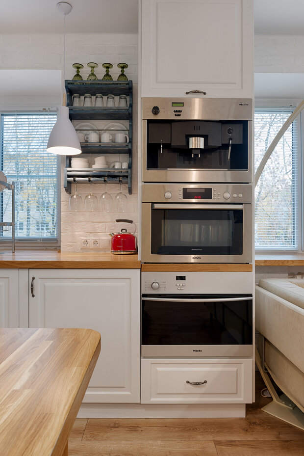 Фотография: Кухня и столовая в стиле Скандинавский, Малогабаритная квартира, Квартира, Студия, Проект недели, Хрущевка, до 40 метров, Солнечногорск – фото на INMYROOM