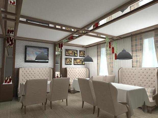 Фото из портфолио Гриль Бар – фотографии дизайна интерьеров на INMYROOM