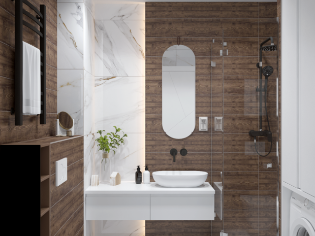 Фото из портфолио Душевая комната – фотографии дизайна интерьеров на INMYROOM