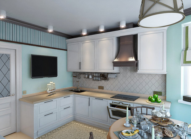 Фото из портфолио Кухня в квартире серии 44 Т – фотографии дизайна интерьеров на INMYROOM