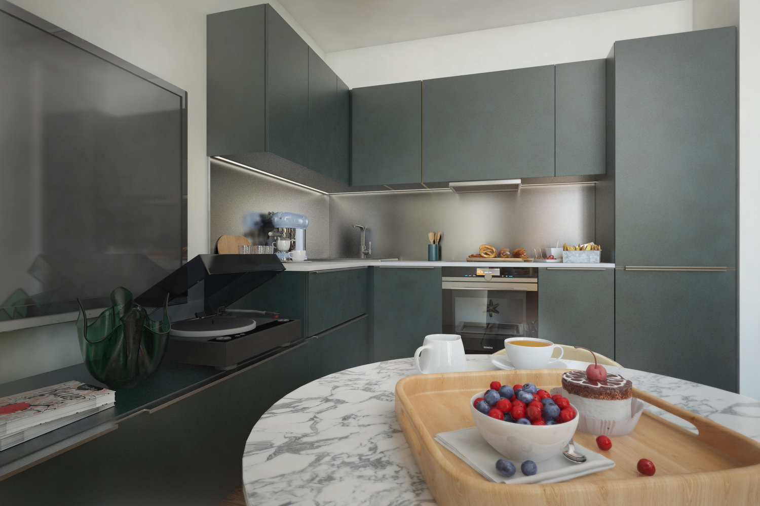 Фотография: в стиле , Современный, Квартира, Минимализм, Проект недели, Москва, 1 комната, 40-60 метров, Монолитно-кирпичный, Манана Хучуа, ЖК «на Симоновском» – фото на INMYROOM