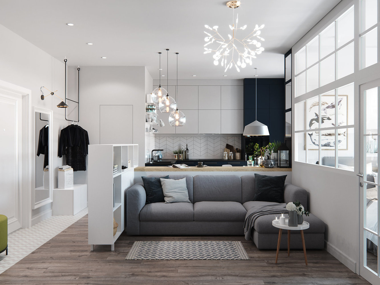 Фотография: Гостиная в стиле Современный, Проект недели, Гид, Елена Иванова, Студия Малицких, Евгения Ермолаева, Бюро «Общая Площадь», Cartelle Design, Екатерина Логвинова, Нина Шуберт, Наталья Широкорад, Ольга Артемова – фото на INMYROOM