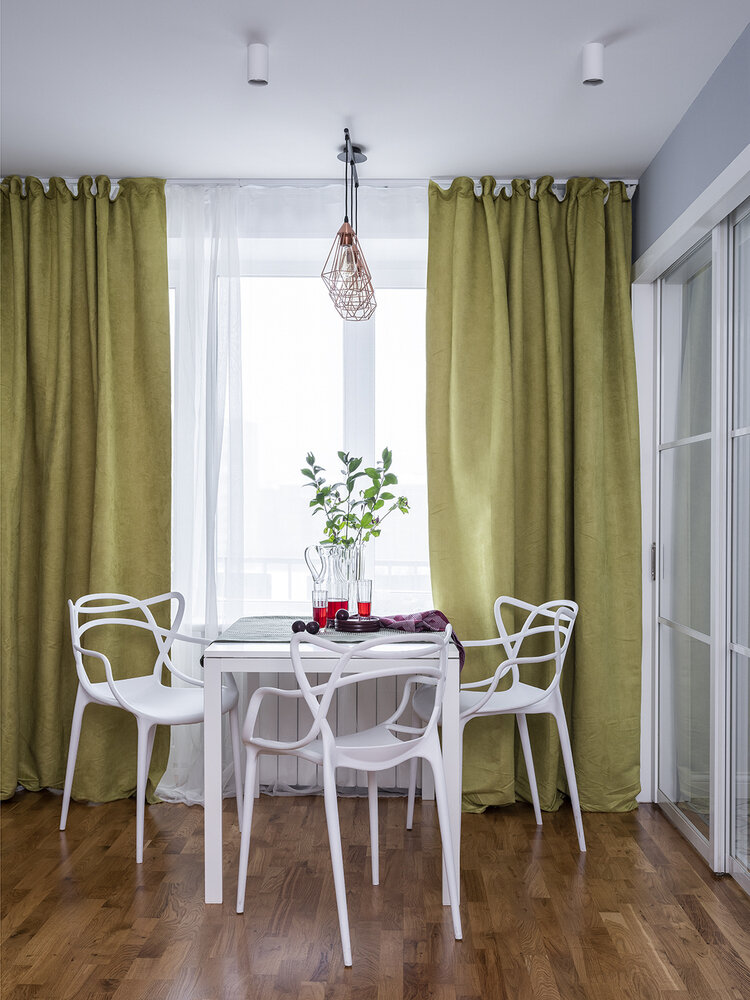 Фотография: Кухня и столовая в стиле Современный, Квартира, Проект недели, Москва, Евгения Матвеенко, FlatsDesign, Хрущевка, 2 комнаты, 40-60 метров – фото на INMYROOM