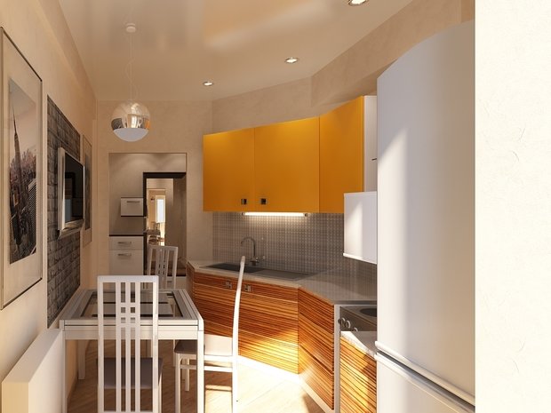 Фото из портфолио Маленькая однушка – фотографии дизайна интерьеров на INMYROOM