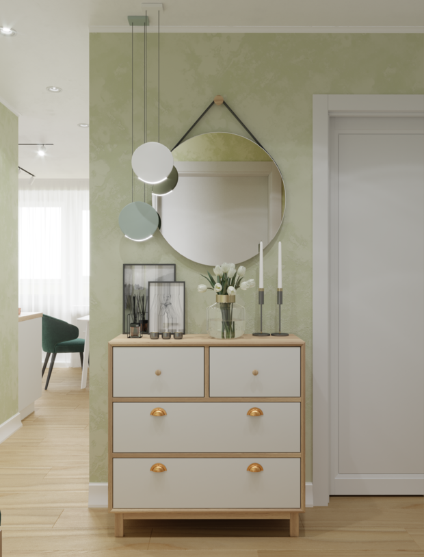 Фото из портфолио Однокомнатная квартира 44 кв.м. – фотографии дизайна интерьеров на INMYROOM