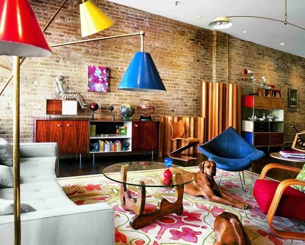 Фотография: Гостиная в стиле Лофт, Декор интерьера, Дом, Декор, Декор дома, Цвет в интерьере – фото на INMYROOM