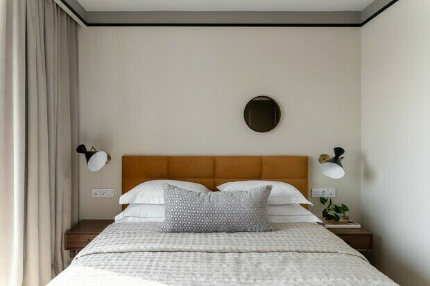 Фотография: Спальня в стиле Современный, Скандинавский, Квартира, Проект дня, Панельный дом, 3 комнаты, 40-60 метров, Приморский край, Des.Play, Елена Оконишникова – фото на INMYROOM