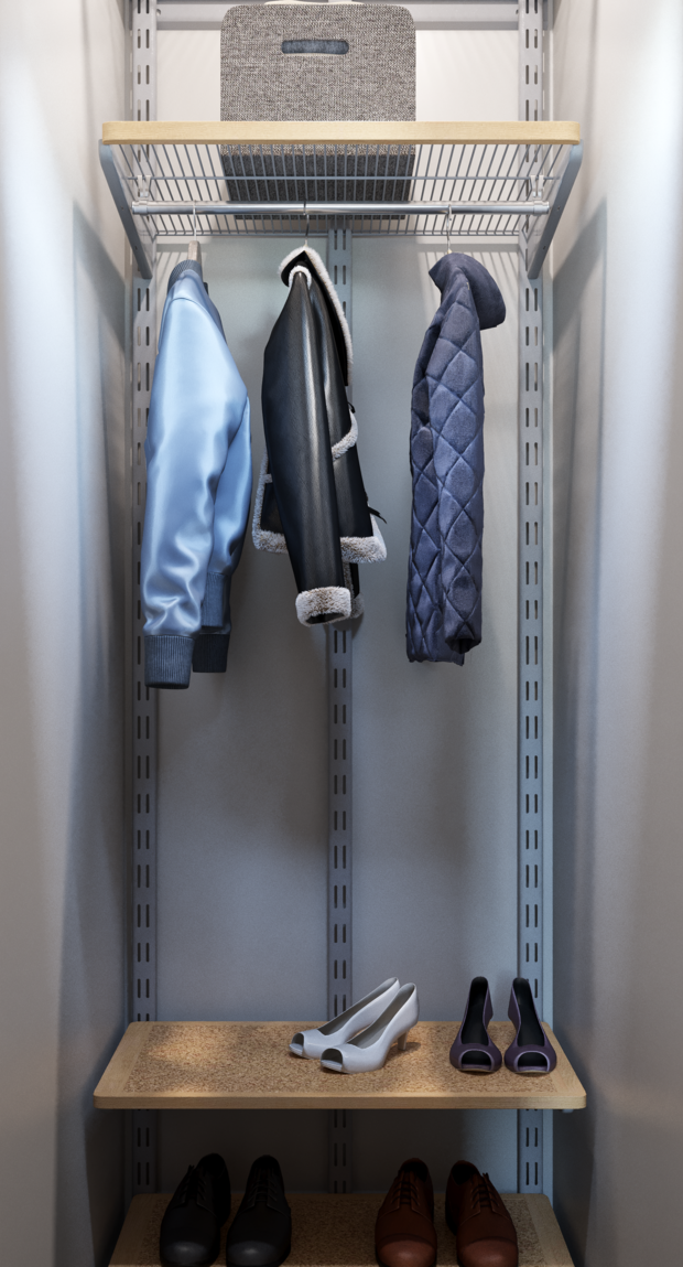 Фотография: Гардеробная в стиле Современный, Эклектика, Квартира, Проект недели, Москва, Светлана Старцева, Кирпичный дом, 2 комнаты, 40-60 метров – фото на INMYROOM