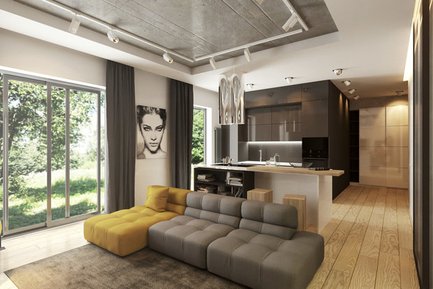 Фотография: Гостиная в стиле Лофт – фото на InMyRoom.ru