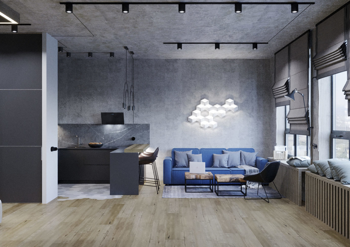 Фото из портфолио Grey Loft в ЖК "Сердце Столицы" – фотографии дизайна интерьеров на INMYROOM Фото из портфолио Grey Loft в ЖК "Сердце Столицы" – фотографии дизайна интерьеров на INMYROOM