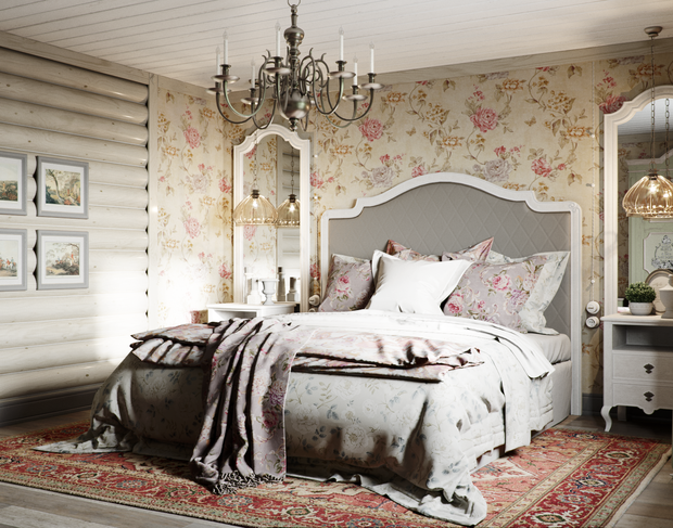 Фотография: Спальня в стиле Прованс и Кантри, Дом, Проект недели, Подмосковье, Московская область, 4 и больше, Более 90 метров, Новоглаголево, Евгений Жданов, Студия GP Project, Павел Годяев – фото на INMYROOM