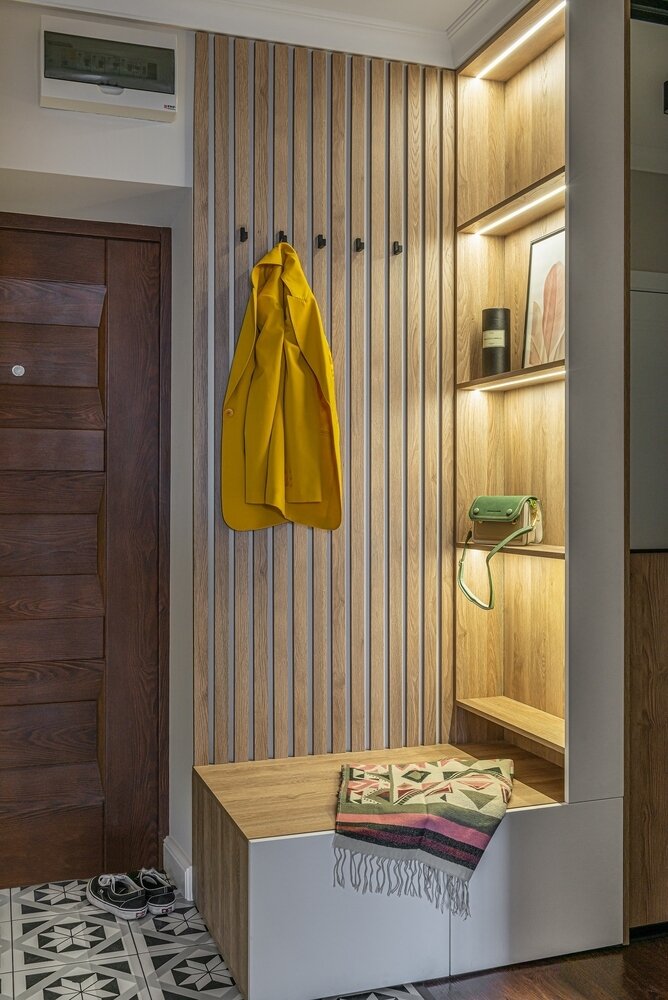 Фотография: Прихожая в стиле Современный, Квартира, Проект дня, Ростов-на-Дону, 3 комнаты, 60-90 метров, DKForm, Анна Розенко, Юлия Клочко – фото на INMYROOM Фотография: Прихожая в стиле Современный, Квартира, Проект дня, Ростов-на-Дону, 3 комнаты, 60-90 метров, DKForm, Анна Розенко, Юлия Клочко – фото на INMYROOM