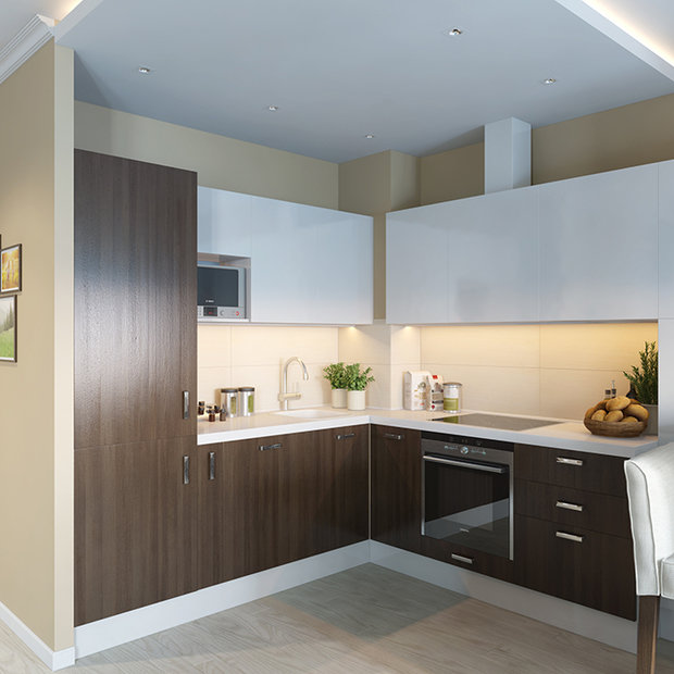 Фото из портфолио Современная квартира в г. Лянтор – фотографии дизайна интерьеров на INMYROOM