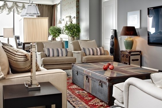 Фотография: Гостиная в стиле Прованс и Кантри, Классический, Современный – фото на INMYROOM