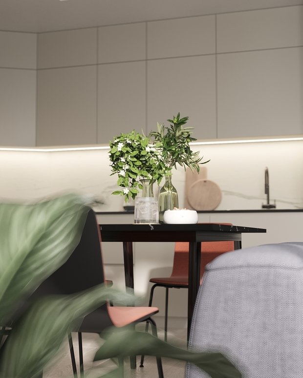 Фото из портфолио Современный интерьер в ЖК «Znak», Ижевск, 73 кв. м2 – фотографии дизайна интерьеров на INMYROOM