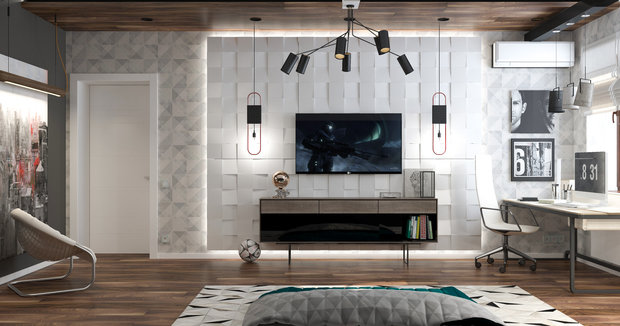 Фото из портфолио Комната для подростка "Sport" – фотографии дизайна интерьеров на INMYROOM