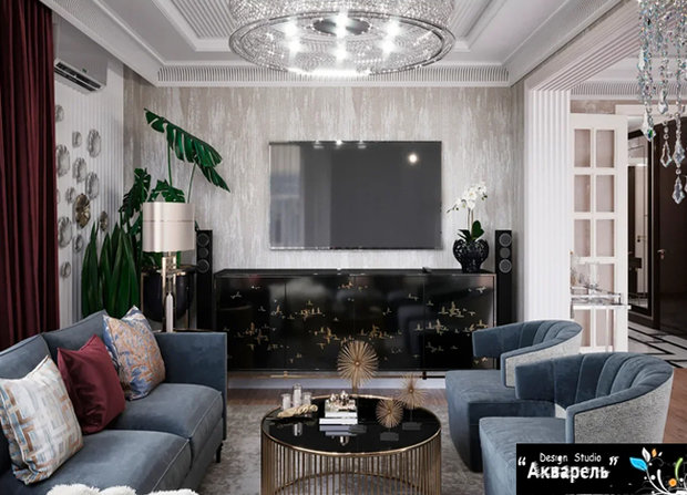 Фото из портфолио Интерьер четырехкомнатной квартиры в стиле американской классики – фотографии дизайна интерьеров на INMYROOM