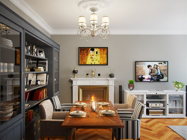 Фото из портфолио Квартира на пр. Маршала Жукова – фотографии дизайна интерьеров на INMYROOM