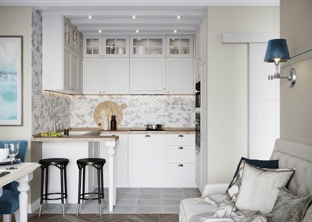 Фотография: Кухня и столовая в стиле Классический, Современный, Проект недели, ПРЕМИЯ INMYROOM – фото на INMYROOM