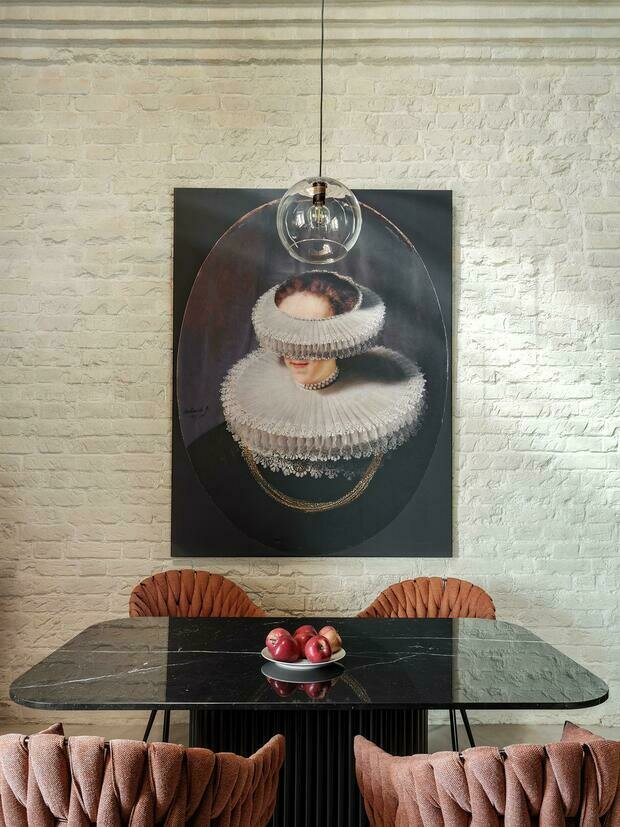 Фотография: Кухня и столовая в стиле Лофт, Современный, Эклектика, Квартира, Проект недели, Москва, Кирпичный дом, 2 комнаты, 60-90 метров, Евгения Ревина – фото на INMYROOM