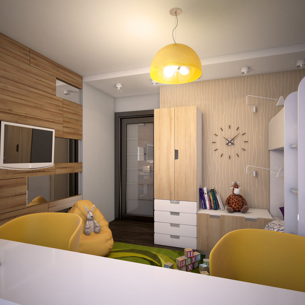 Фото из портфолио Проект квартиры для семьи из 4-х человек – фотографии дизайна интерьеров на INMYROOM Фото из портфолио Проект квартиры для семьи из 4-х человек – фотографии дизайна интерьеров на INMYROOM