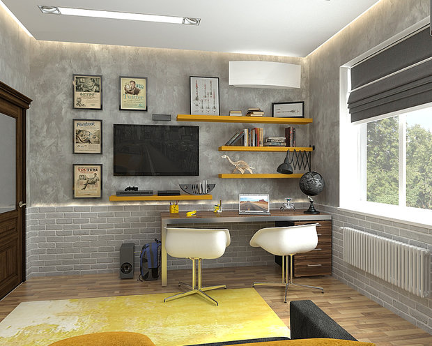 Фото из портфолио Комната для мальчиков-подростков – фотографии дизайна интерьеров на INMYROOM