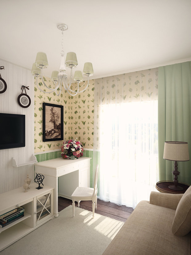 Фото из портфолио Гостиная прованс – фотографии дизайна интерьеров на INMYROOM