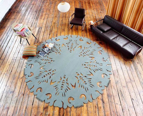 Фотография: Гостиная в стиле Лофт, Современный, Декор интерьера, Мебель и свет, Цвет в интерьере, Ковер – фото на INMYROOM