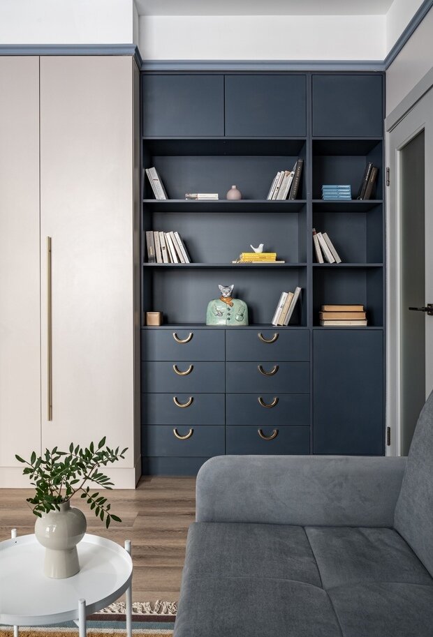 Фотография: Гостиная в стиле Современный, Минимализм, Квартира, Проект дня, Санкт-Петербург, 60-90 метров, Диана Валеева – фото на INMYROOM