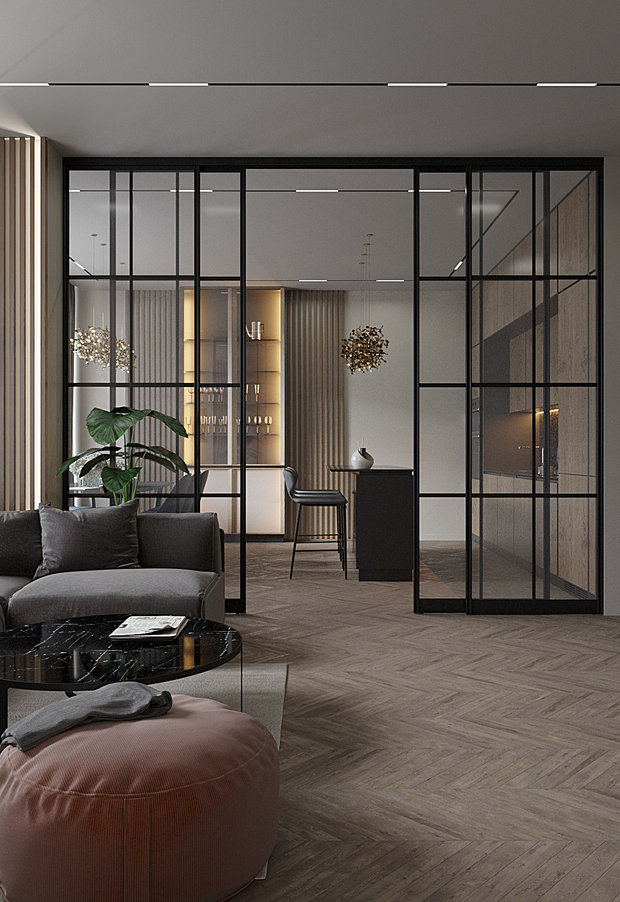 Фото из портфолио 160 м² ЖК Дыхание – фотографии дизайна интерьеров на INMYROOM
